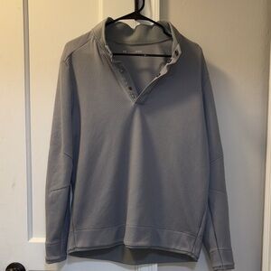 Under Armour Light Gray Button-Up Shirt